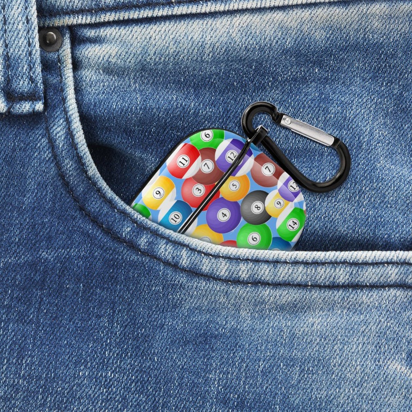 Poolball AirPods 3 Case Cover – Protective PC Case with Keychain