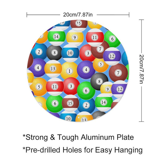 Round Aluminum Plaque Painting-7.9"x7.9"/20x20cm