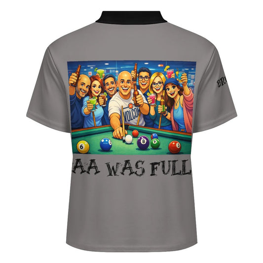 "AA Was Full" - Women’s Button-Down Polo Shirt – Short Sleeve Polyester Performance Top