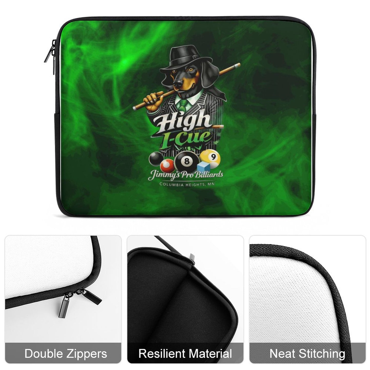 High I-Cue MN Laptop Case (1 Picture on 2 Sides)