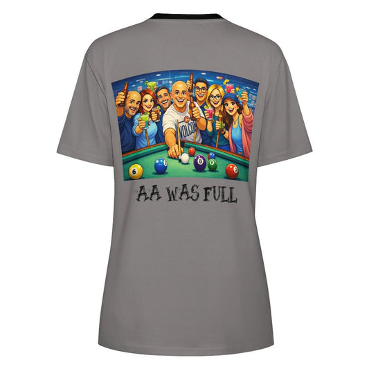 "AA Was Full" Women’s Classic Cotton Short Sleeve T-Shirt – Soft Crewneck Everyday Essential