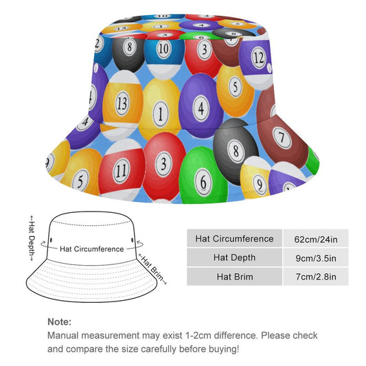 Pool Balls Collection: Oversized Bucket Hat