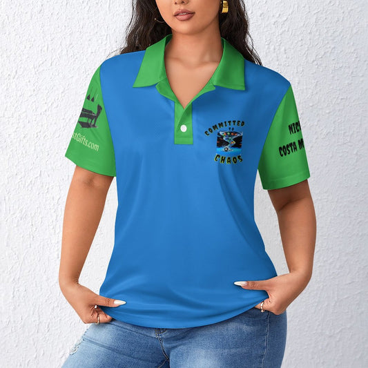 Women’s Straight POLO Shirt - Committed to Chaos