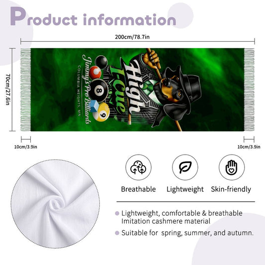 High I-Cue MN Cashmere-like Tassel Scarf