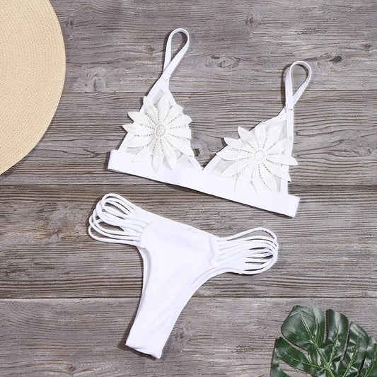 Sexy Floral Cut Bikini