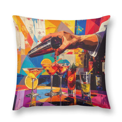Abstract Plush Accent Pillow