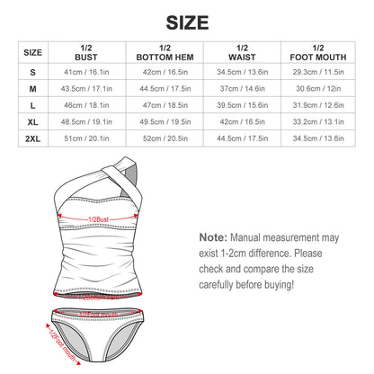 Two-Piece Swimsuit Set(All-Over Printing)
