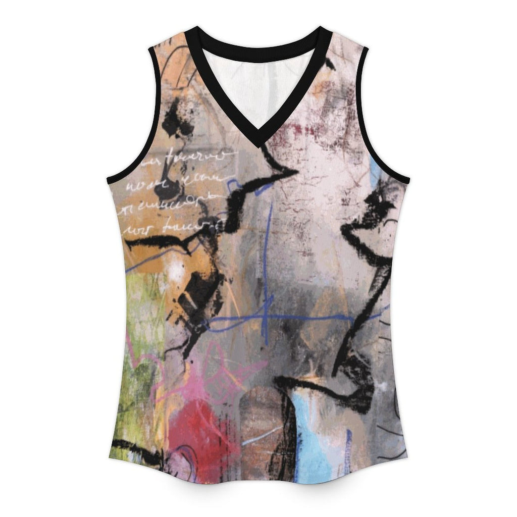 City Collection - Women's V-Neck Ribbed Tank Top