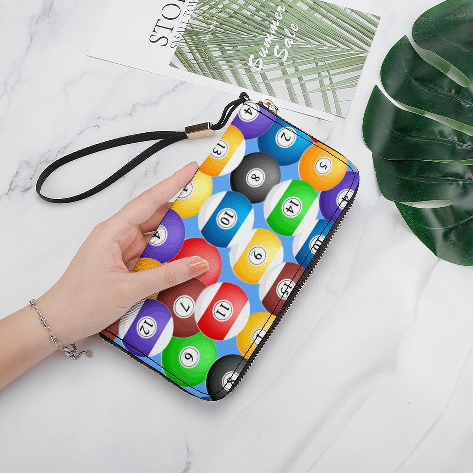 Pool Balls Collection: Horizontal Wristlet Wallet