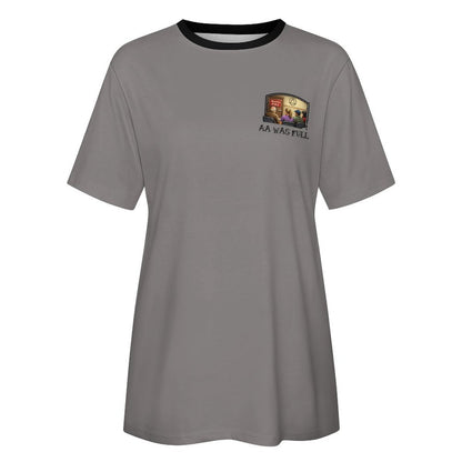 "AA Was Full" Women’s Classic Cotton Short Sleeve T-Shirt – Soft Crewneck Everyday Essential