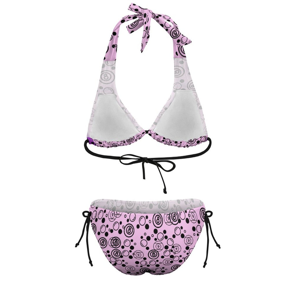 Bubbles & Billiards - Plus Size Women‘s Halter Bikini Set