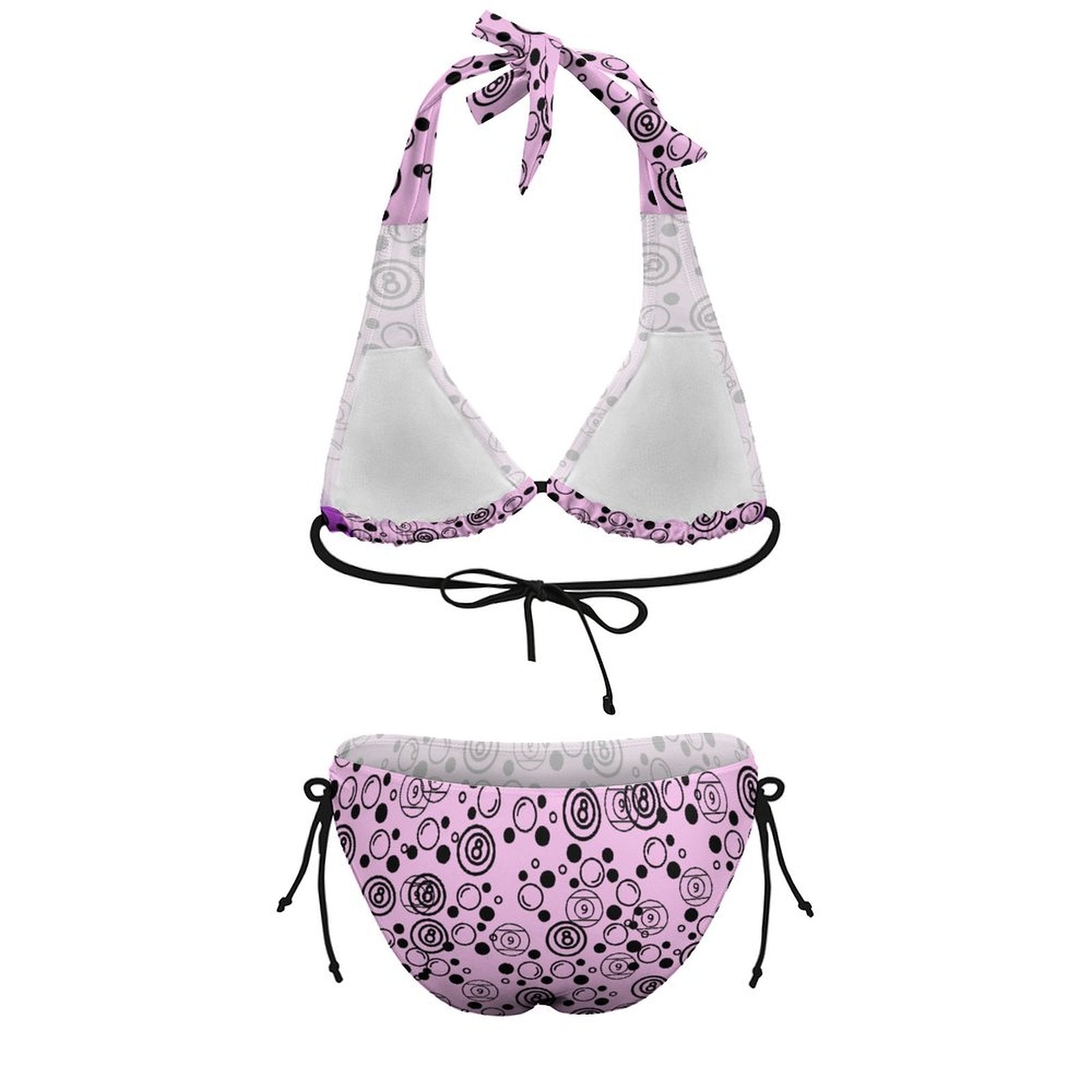 Bubbles & Billiards - Plus Size Women‘s Halter Bikini Set