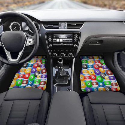 Poolball Car Floor Mat Set (4-Piece) – Anti-Slip Interior Protection Mats (Set of 4)
