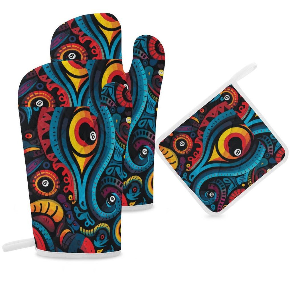 Oven Mitt & Pad Set of 3