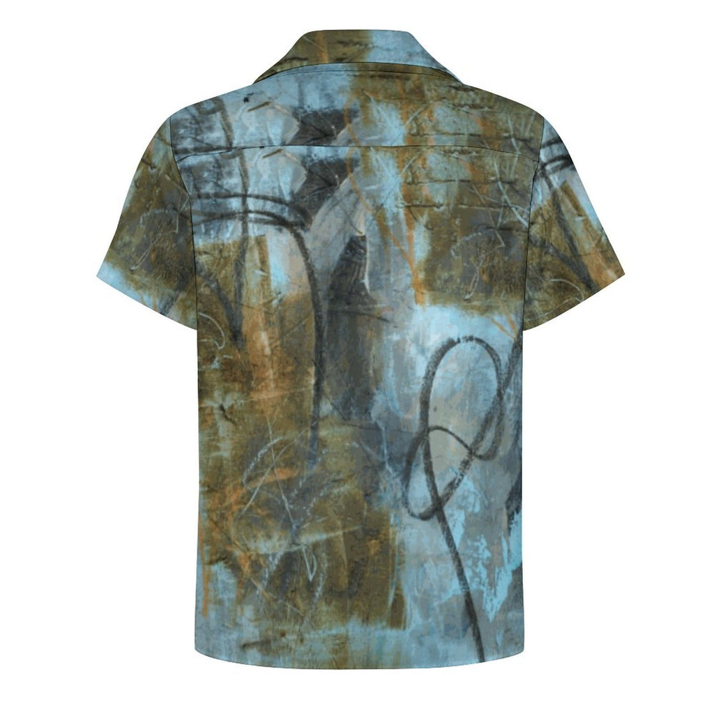 DTG 110gsm Cotton Cuban Collar Shirt For Men(All-Over Printing)
