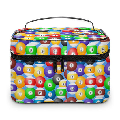 Make-up bag with Pool Ball Pattern