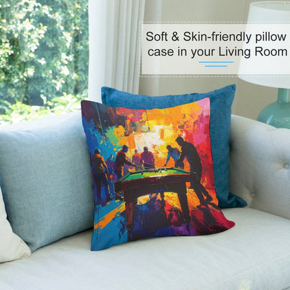 Short Plush Pillow Cover(Dual-sided Printing)