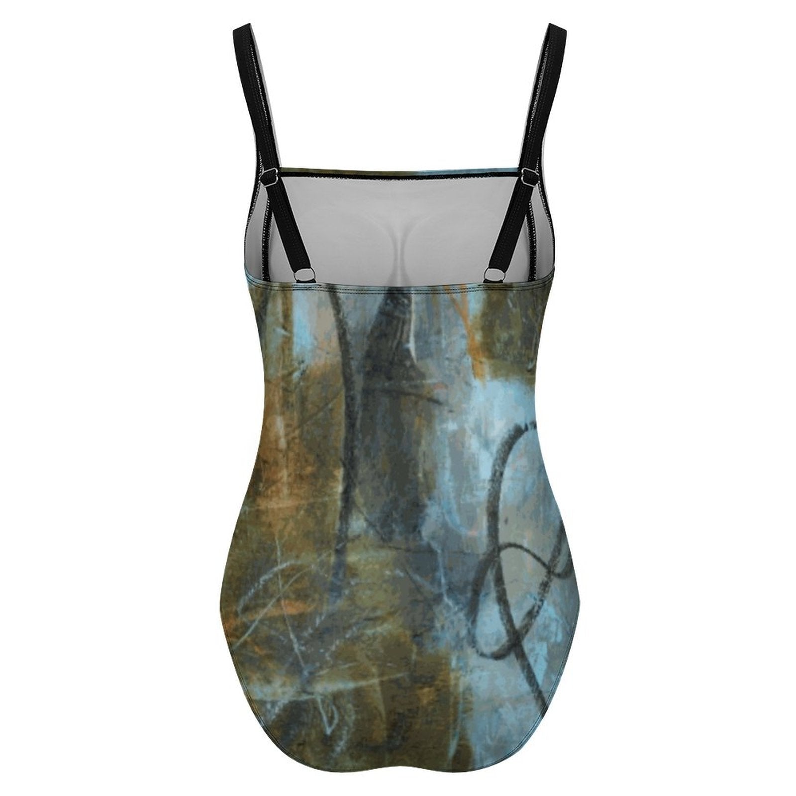 195gsm Square Neck One Piece Swimsuit(All-Over Printing)