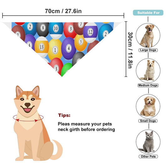 Pool Balls Collection: Dog Bandana