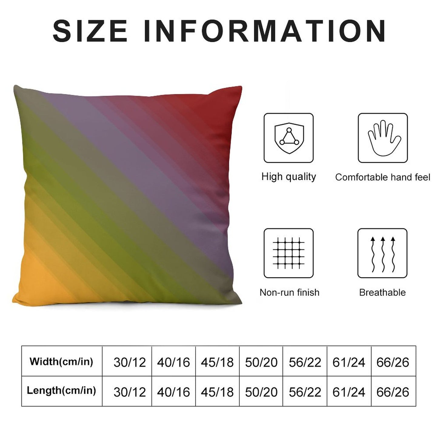 Short Plush Pillow Cover(Dual-sided Printing)