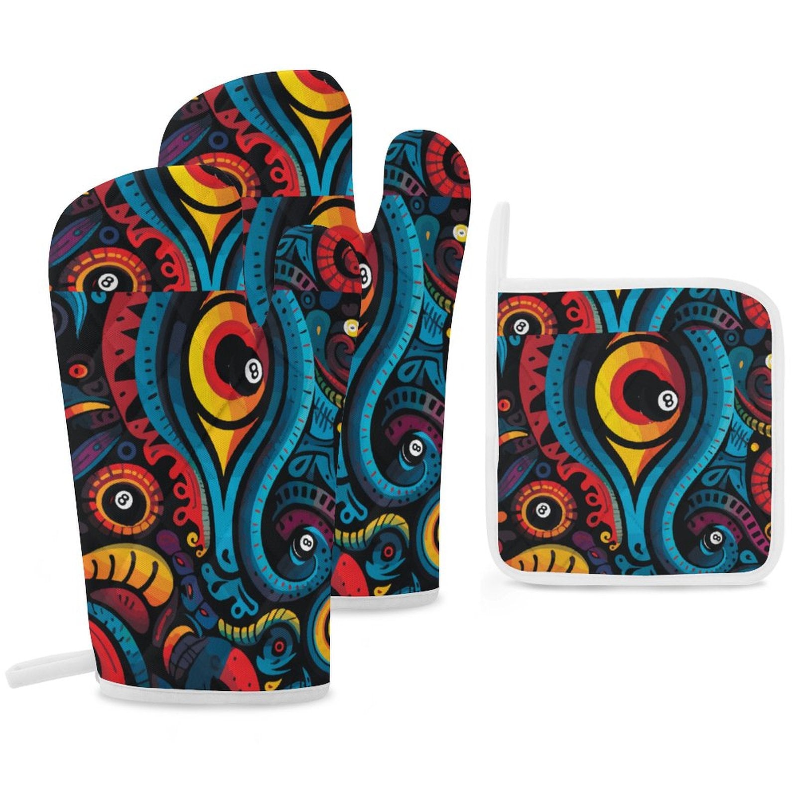 Oven Mitt & Pad Set of 3