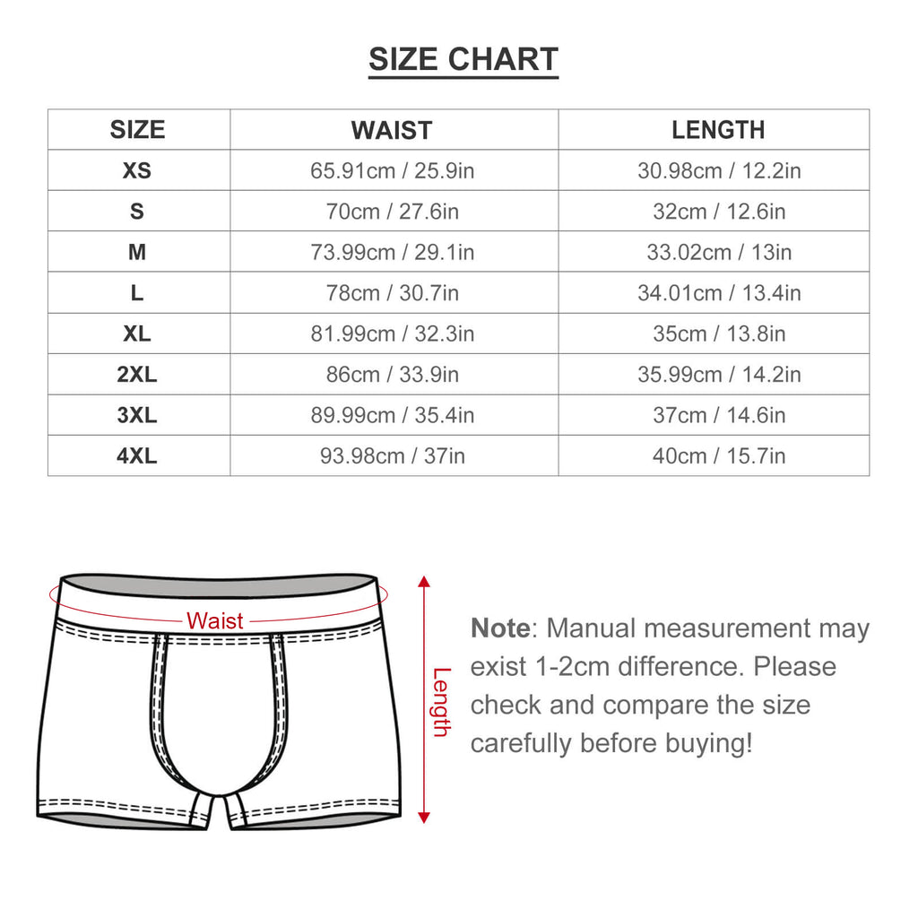 Blue Felt Men's Cotton Comfort Soft Boxer Briefs
