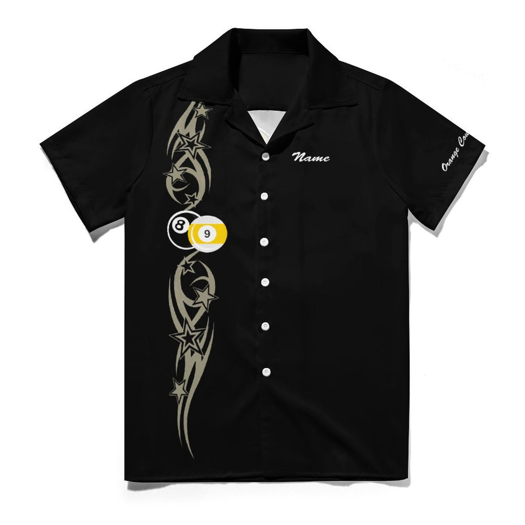 Cue-Tastic Team Shirt - Men's Cotton Cuban Collared Shirt