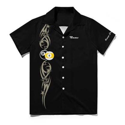 Cue-Tastic Team Shirt - Men's Cotton Cuban Collared Shirt