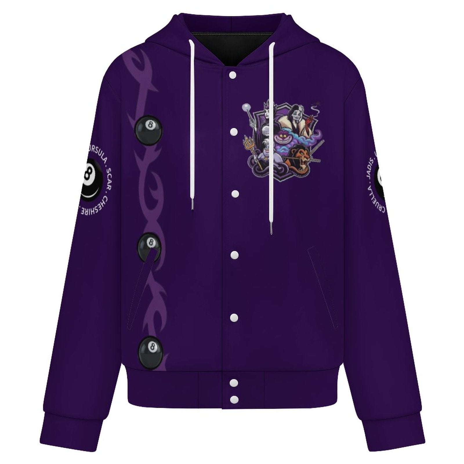 The Villains Hooded Baseball Jacket