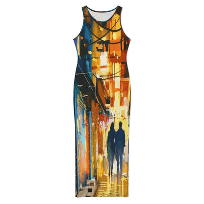 City Stroll Summer Ankle length sleeveless Dress