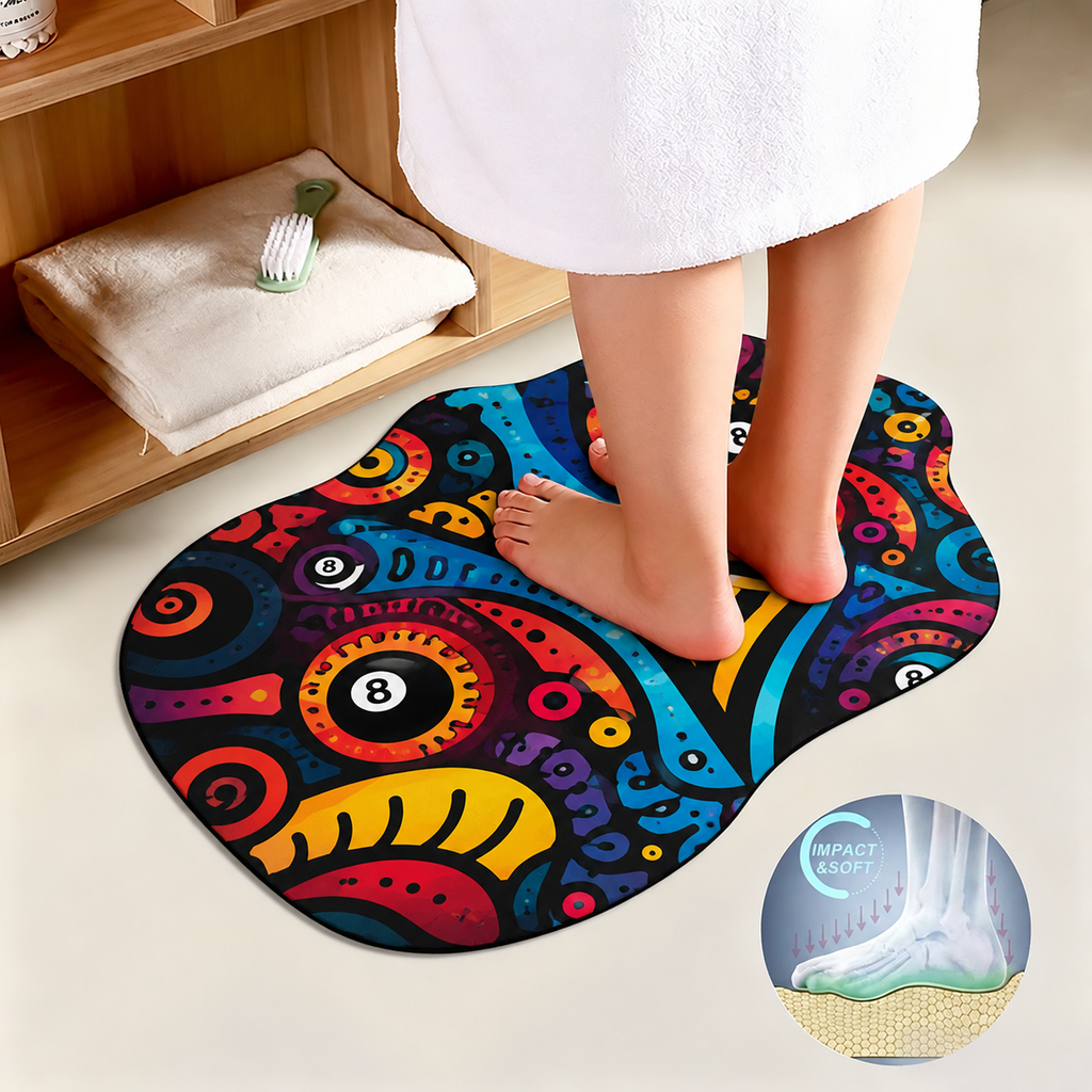 Dead Stroke Irregular Floor Mat