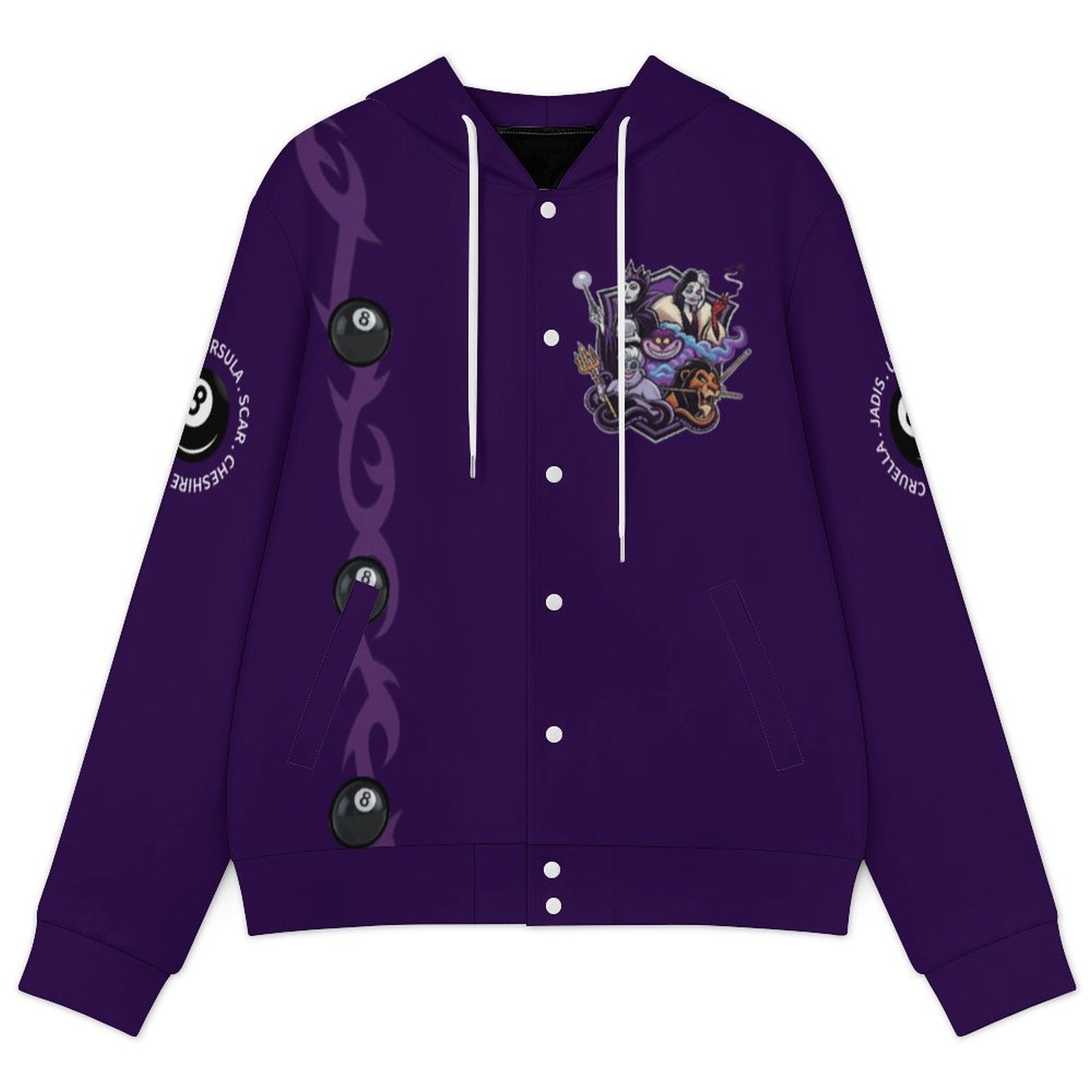 The Villains Hooded Baseball Jacket