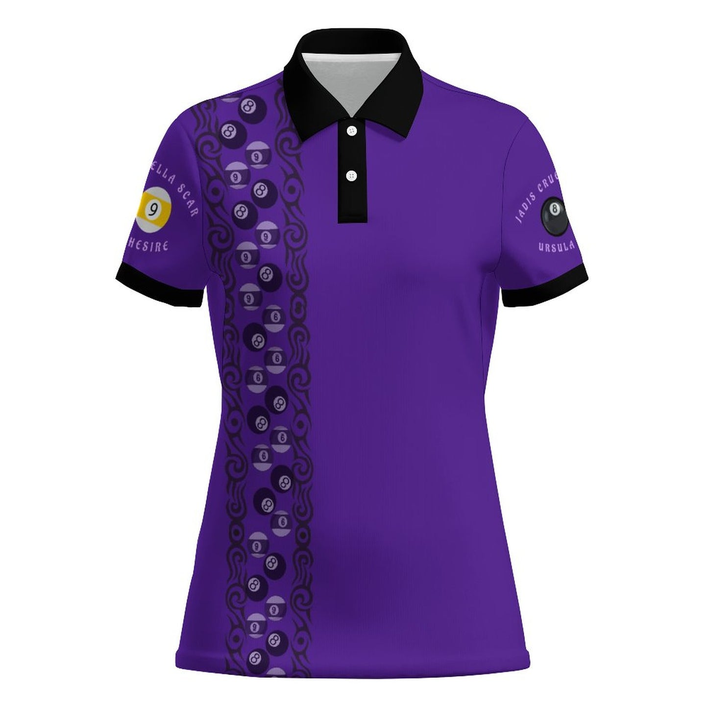 The Villains Women's 2-Button POLO Shirt