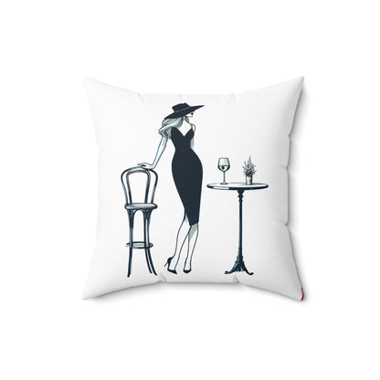 Spun Polyester Square Pillow