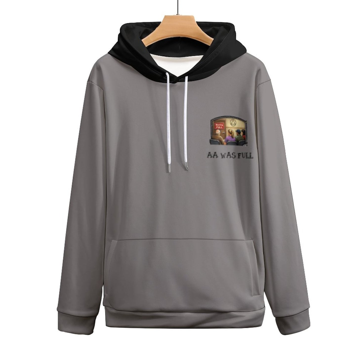 "AA Was Full" Women’s Premium Pullover Hoodie – Double-Layer Hood, Soft Stretch Fabric