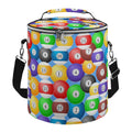 Pool Balls Collection: Round Collapsible Insulated Cooler Bag with Shoulder Strap