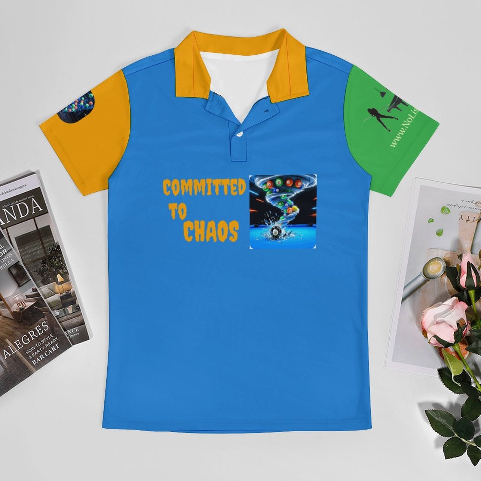 Team Shirt - Committed to Chaos Cooling Polyester Men's POLO T-shirt
