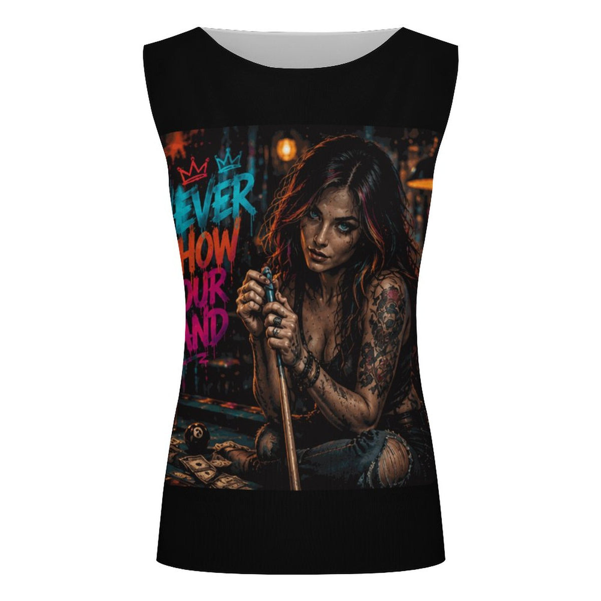 Chalked UP Collection - Hustler Ladies Mesh Tank