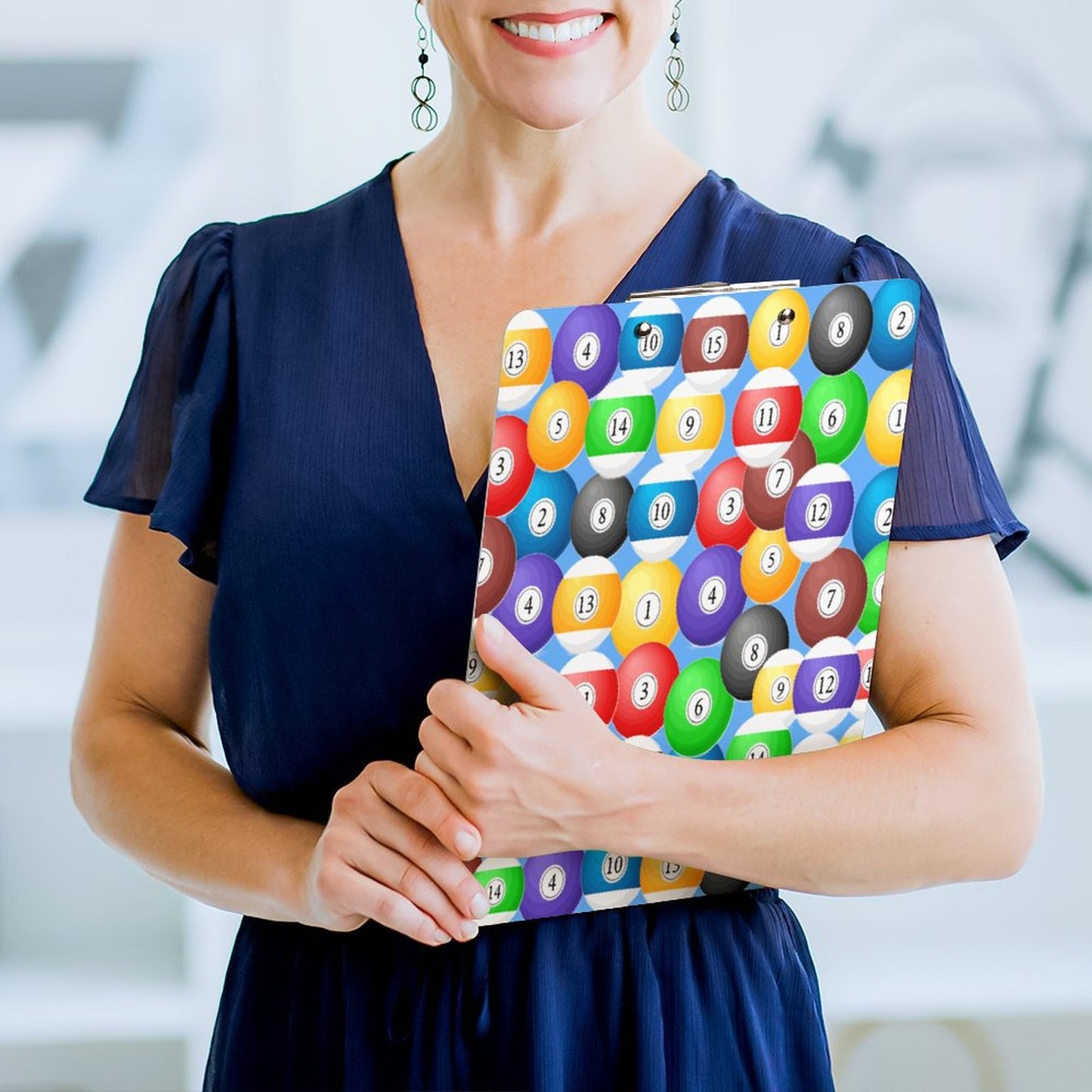 Pool Balls Collection: Acrylic Clipboard (A4)