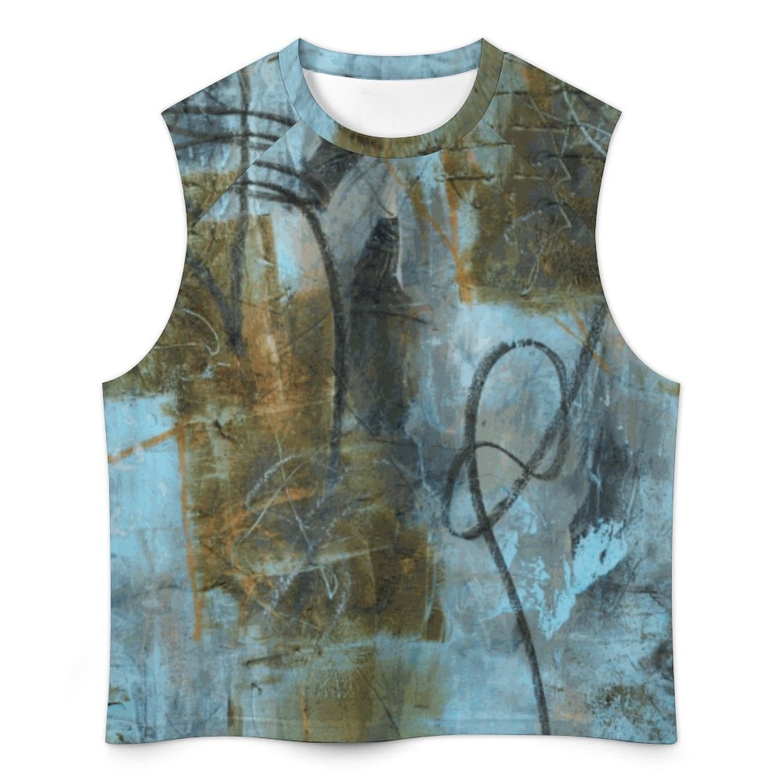 Blue Felt Men's Tank Top