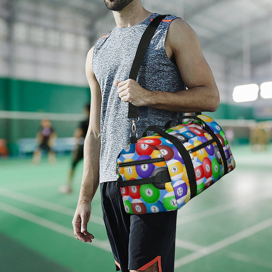 Pool Balls Collection: Gym bag Large Capacity Sports Duffel