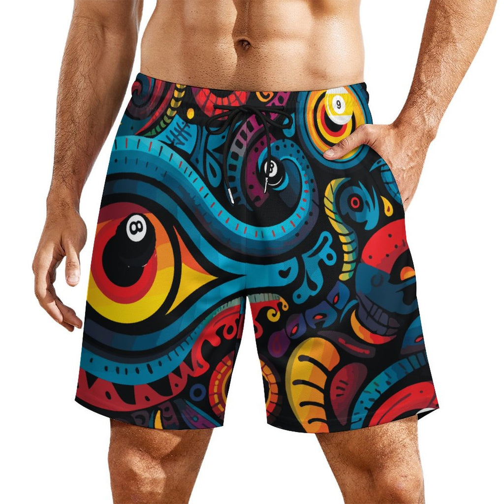 Men's Hawaiian shorts with 4 Pockets