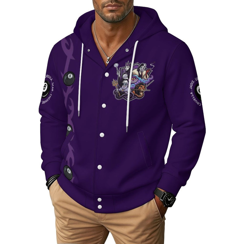 The Villains Hooded Baseball Jacket