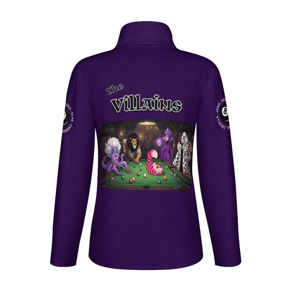 The Villains 1/4 Zipper Long Sleeve Zip Top