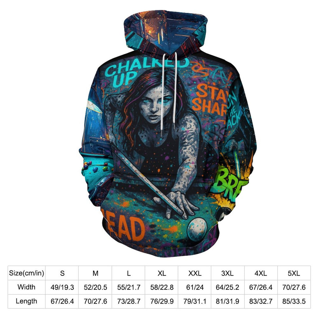 Chalked Up Lady Hoodie with Double-layer Cap