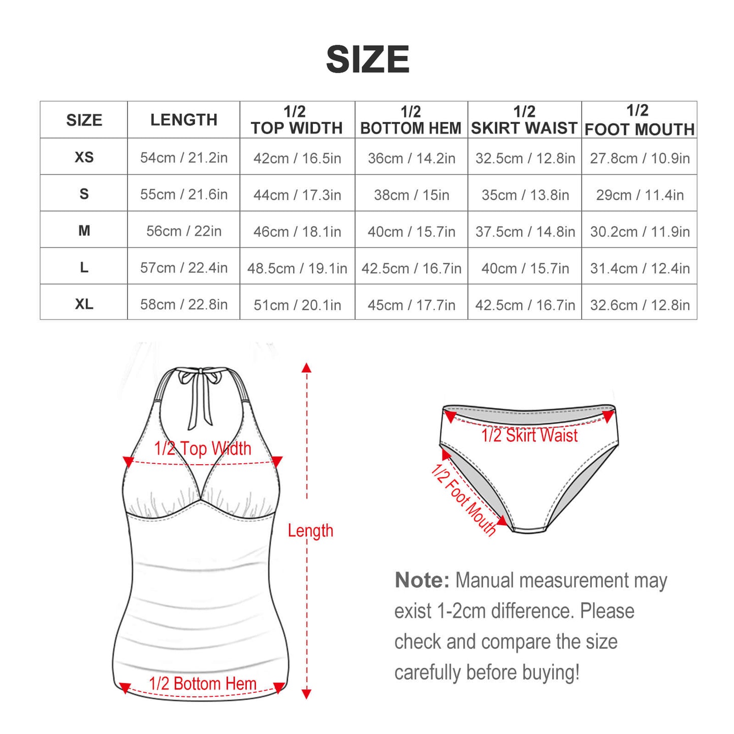 Chalked Up – Women’s Halter Tankini Swimsuit | “Head Down / Stay Sharp” Edition