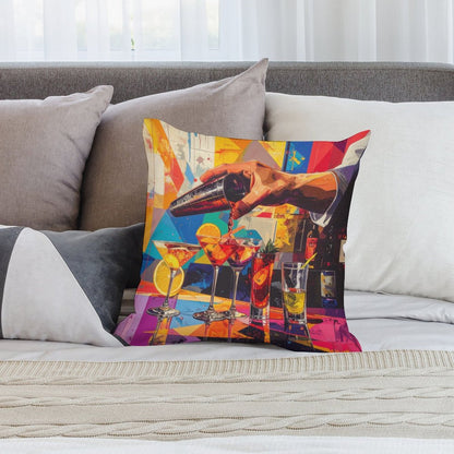 Abstract Plush Accent Pillow