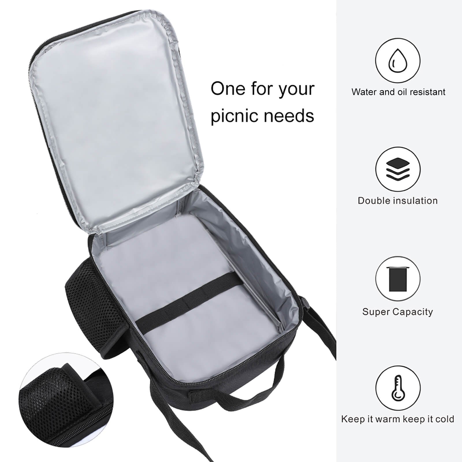 Pool Balls Collection: Insulated Lunch Bag with 600D Polyester