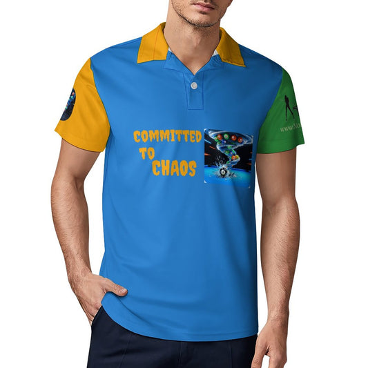 Team Shirt - Committed to Chaos Cooling Polyester Men's POLO T-shirt