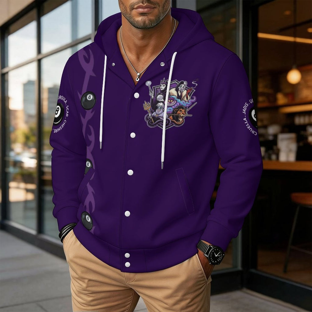 The Villains Hooded Baseball Jacket
